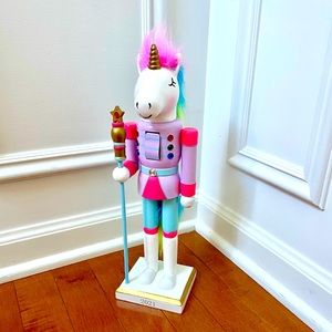 NEW 2021 Wondershop Nutcracker - Unicorn Christmas Holiday 14" Wood Nutcracker
